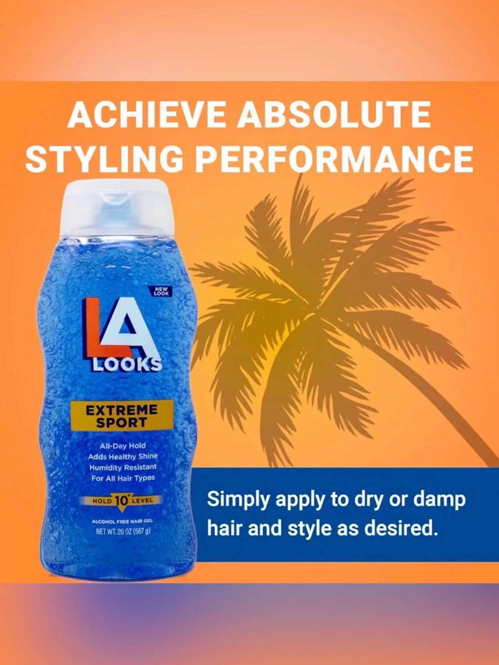 L.A. Looks Sport Activity Proof Power Gel, Mega X-Treme Hold 20 oz